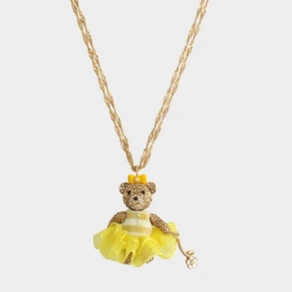 2021 LILY FLOWER BEAR PENDANT YELLOW - Picture 6 of 10